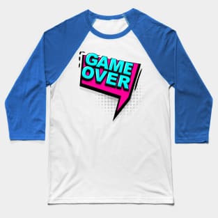 Game Over Retrowave Baseball T-Shirt